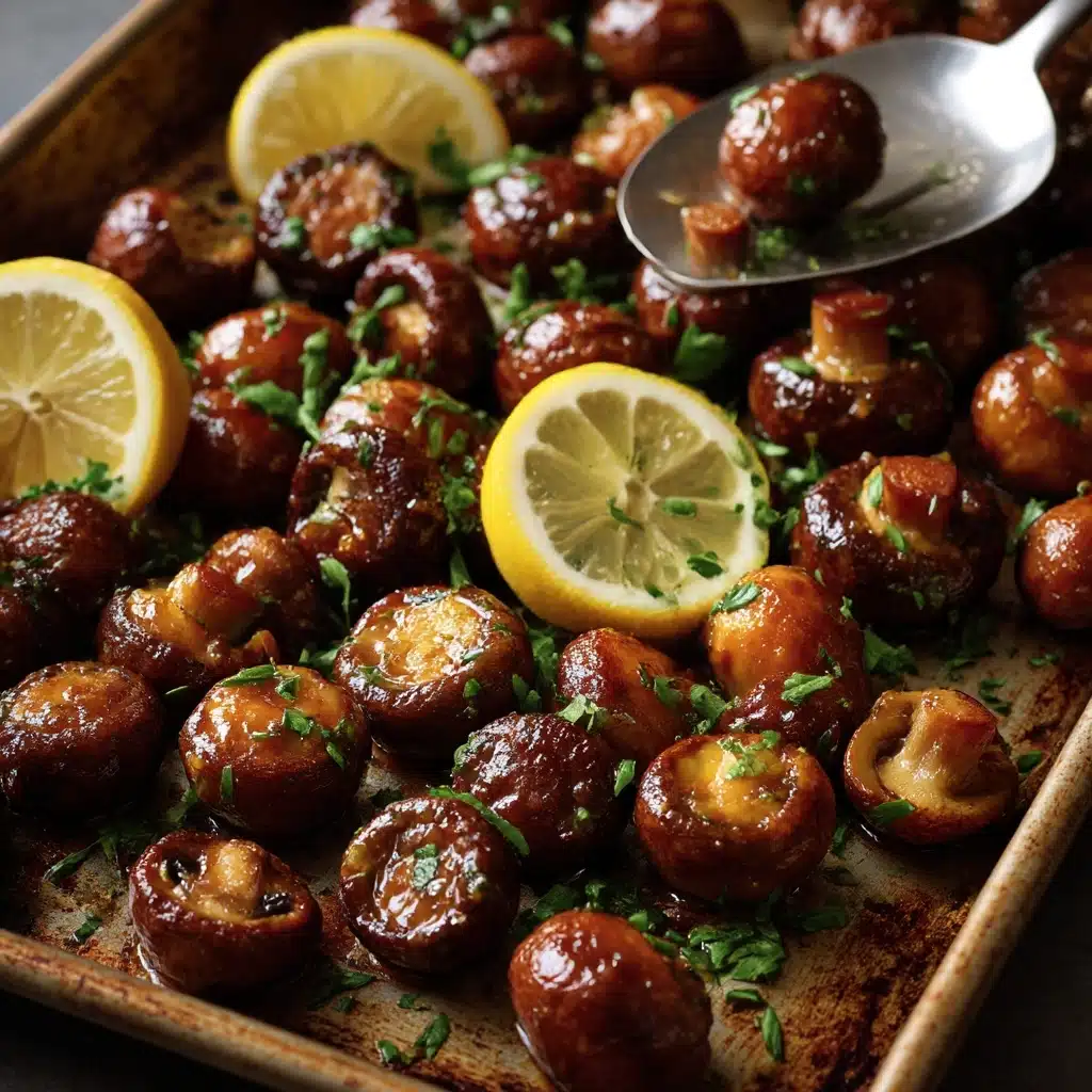 Garlic Butter Roasted Mushrooms Recipe - Recipe Image