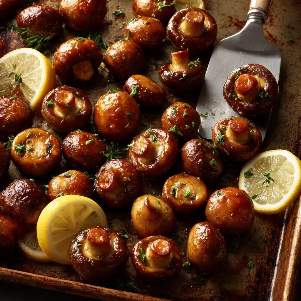 Garlic Butter Roasted Mushrooms Recipe - Recipe Image