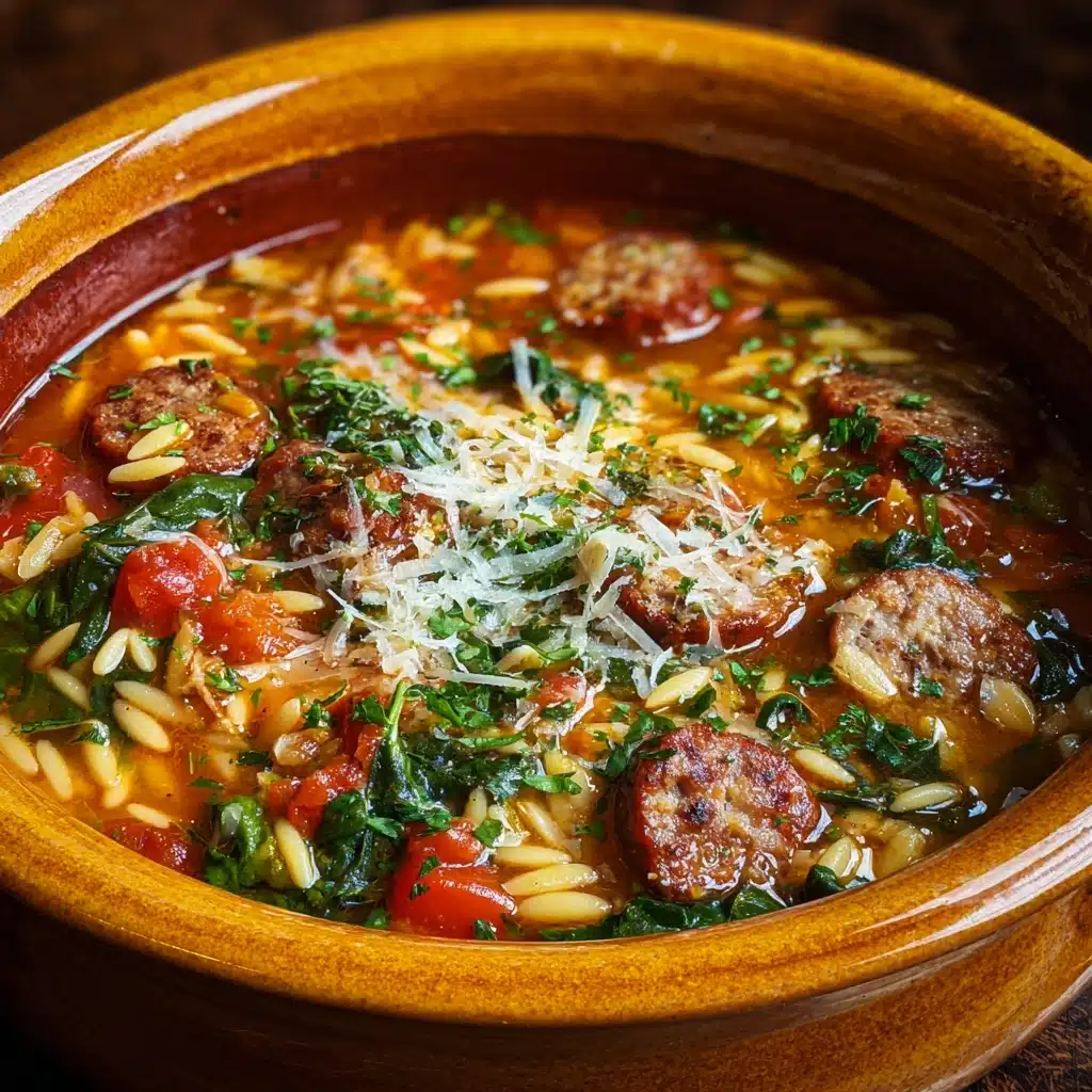 Marry Me Sausage Orzo Soup Recipe - Recipe Image