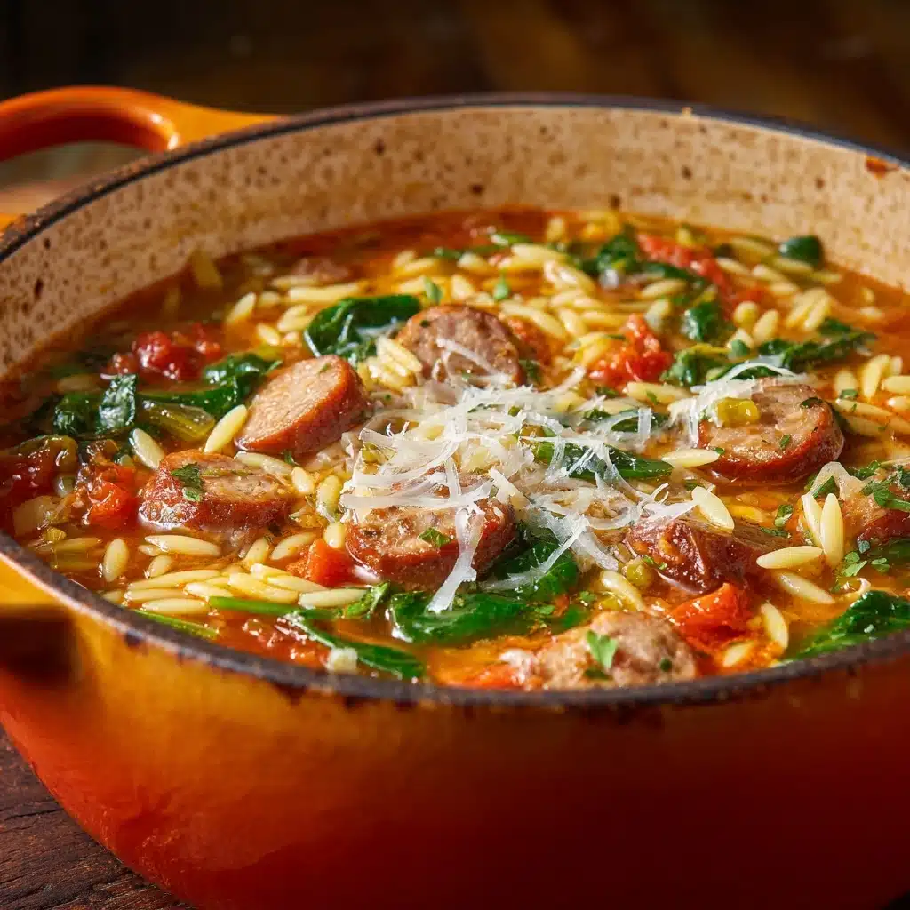 Marry Me Sausage Orzo Soup Recipe - Recipe Image
