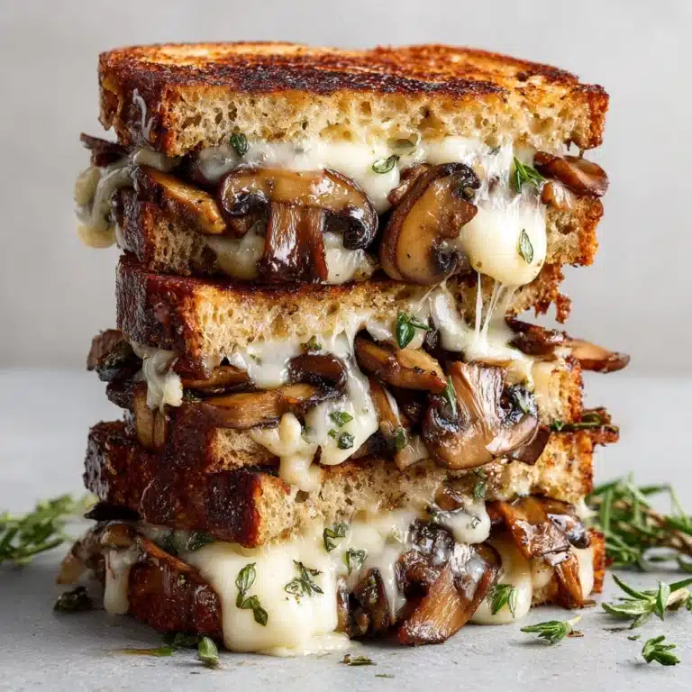 Mushroom Onion Gouda Grilled Cheese Recipe