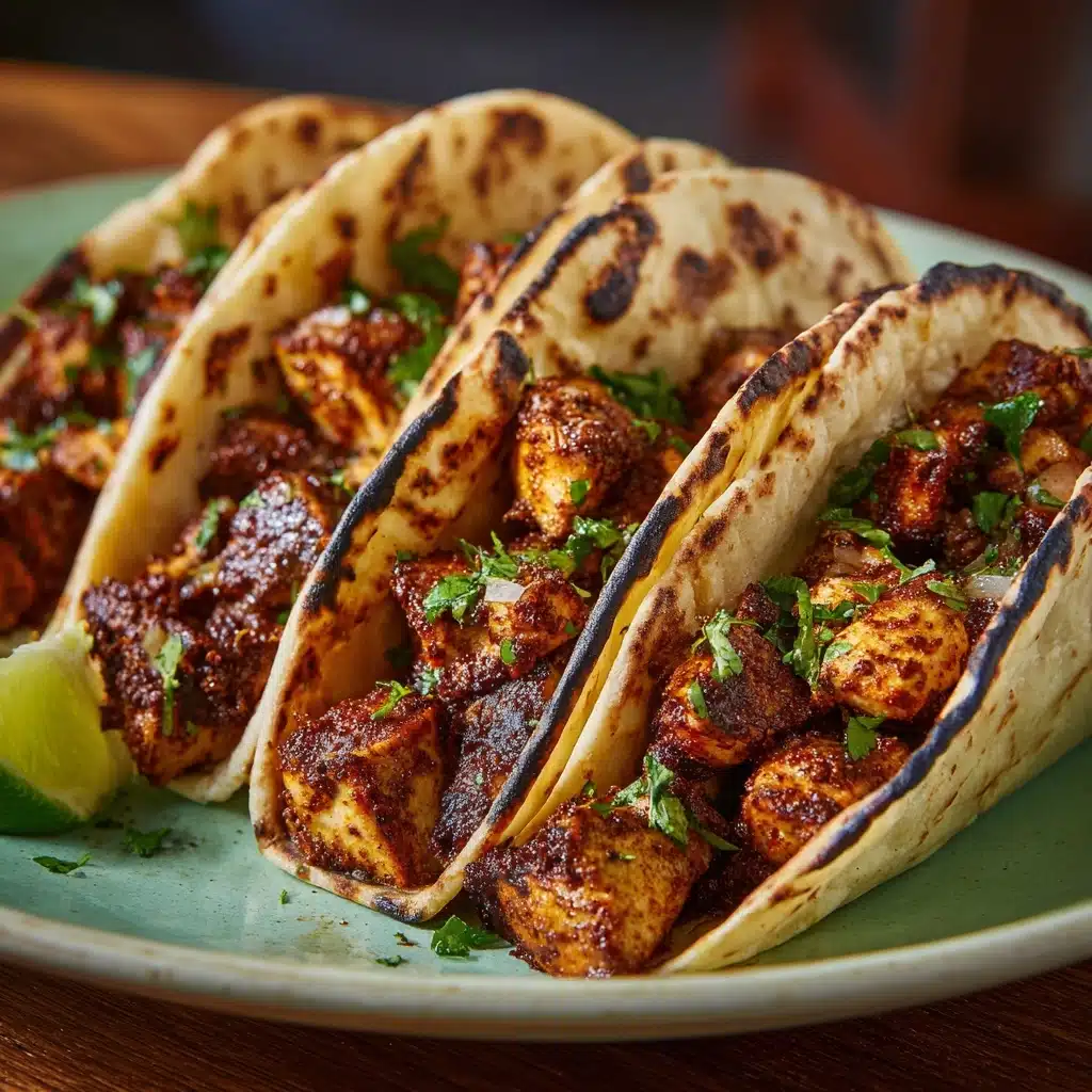 Chile–Marinated Grilled Chicken Tacos Recipe - Recipe Image
