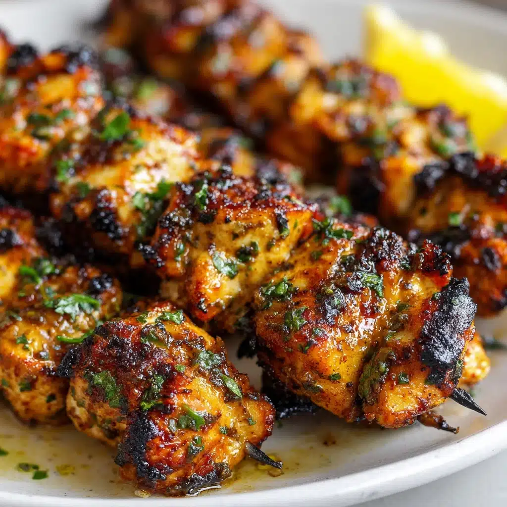 Garlic Parmesan Chicken Kebabs Recipe - Recipe Image