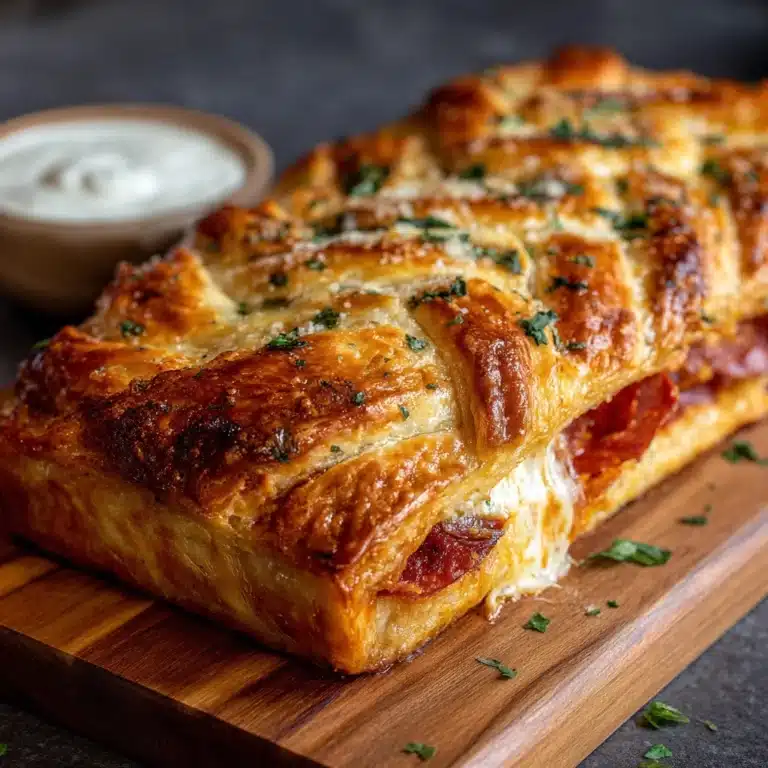 Cheesy Pepperoni Stromboli Recipe