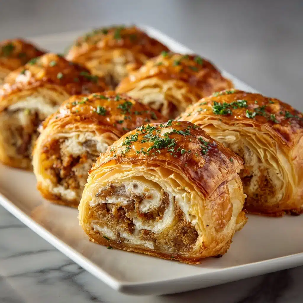 Easy Rotel Sausage & Cream Cheese Crescents Recipe - Recipe Image