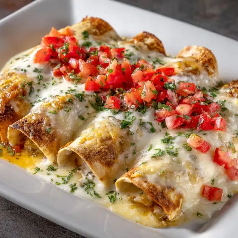 Chicken Enchiladas with Sour Cream White Sauce Recipe