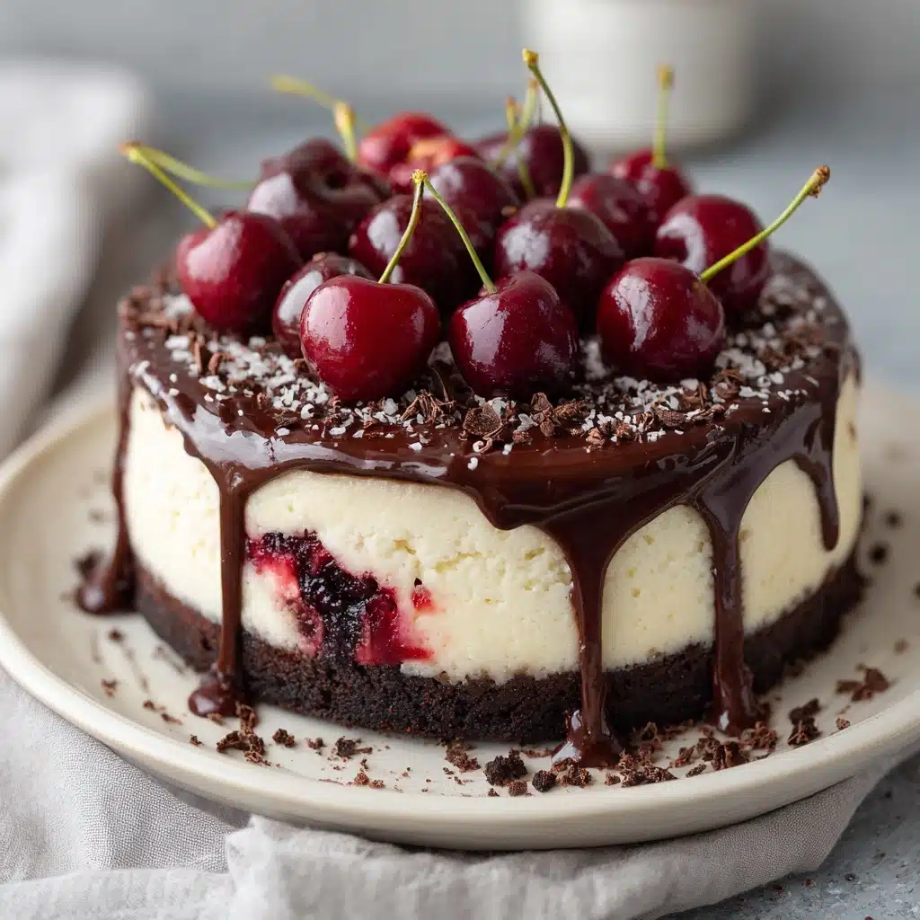 Chocolate Cherry Cheesecake Recipe - Recipe Image