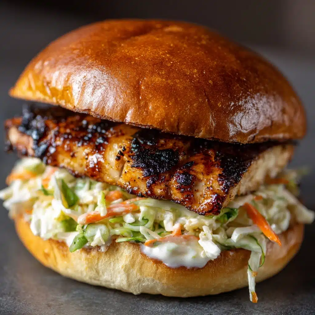 Buffalo Ranch Coleslaw Topped Chicken Sandwich Recipe - Recipe Image