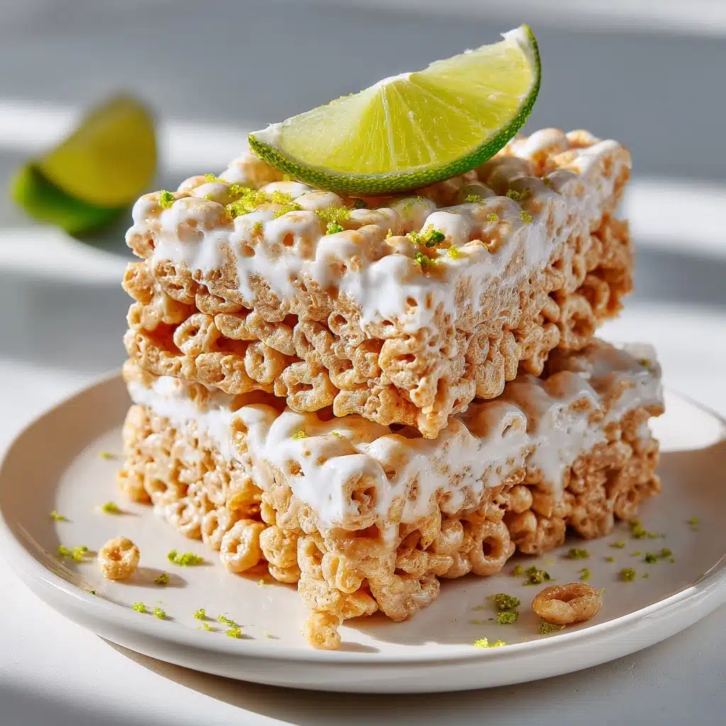 Key Lime Pie Rice Krispie Treats Recipe - Recipe Image