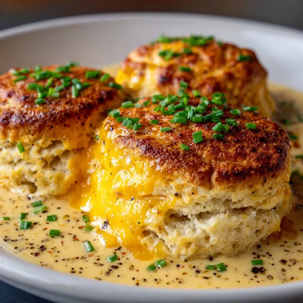 Cheesy Chicken Biscuit Casserole Recipe - Recipe Image