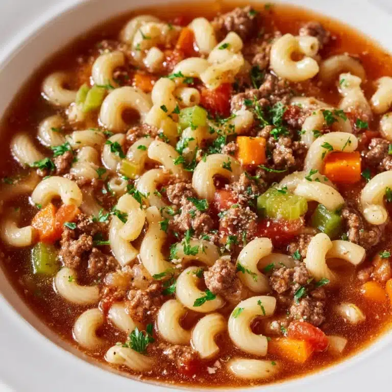 Beef and Macaroni Soup Recipe