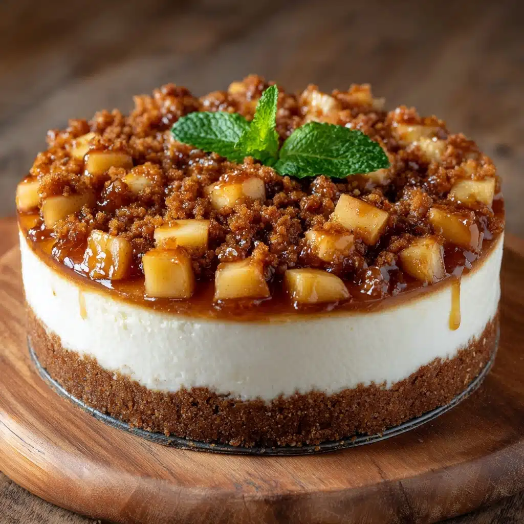 Apple Crisp Cheesecake Recipe - Recipe Image