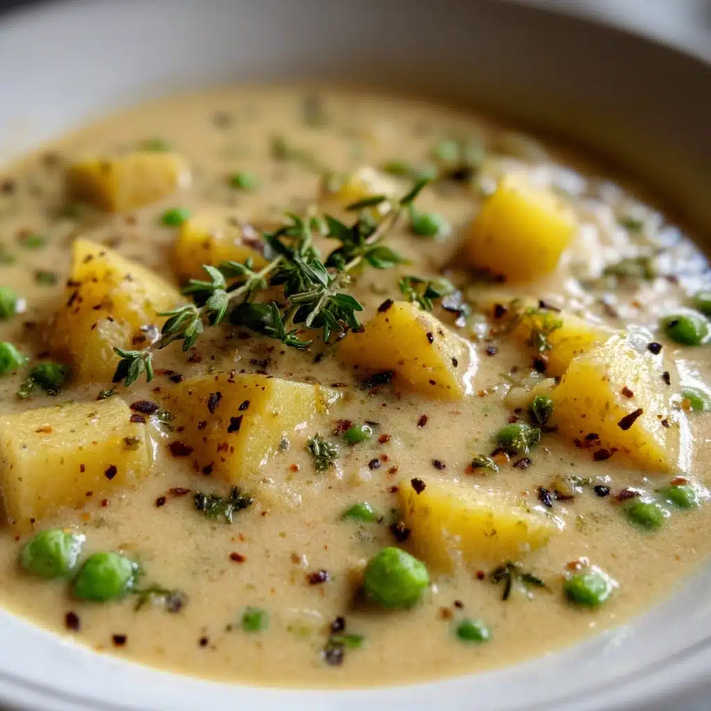 Creamy Potato and Pea Chowder Recipe - Recipe Image