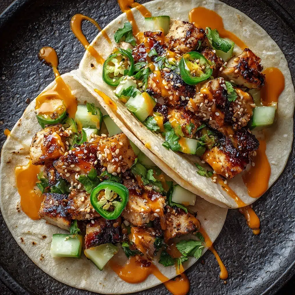 Korean Chicken Tacos with Caramelized Kimchi Recipe