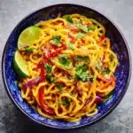 Creamy Peanut Noodles with Crunchy Veggies and Lime Recipe