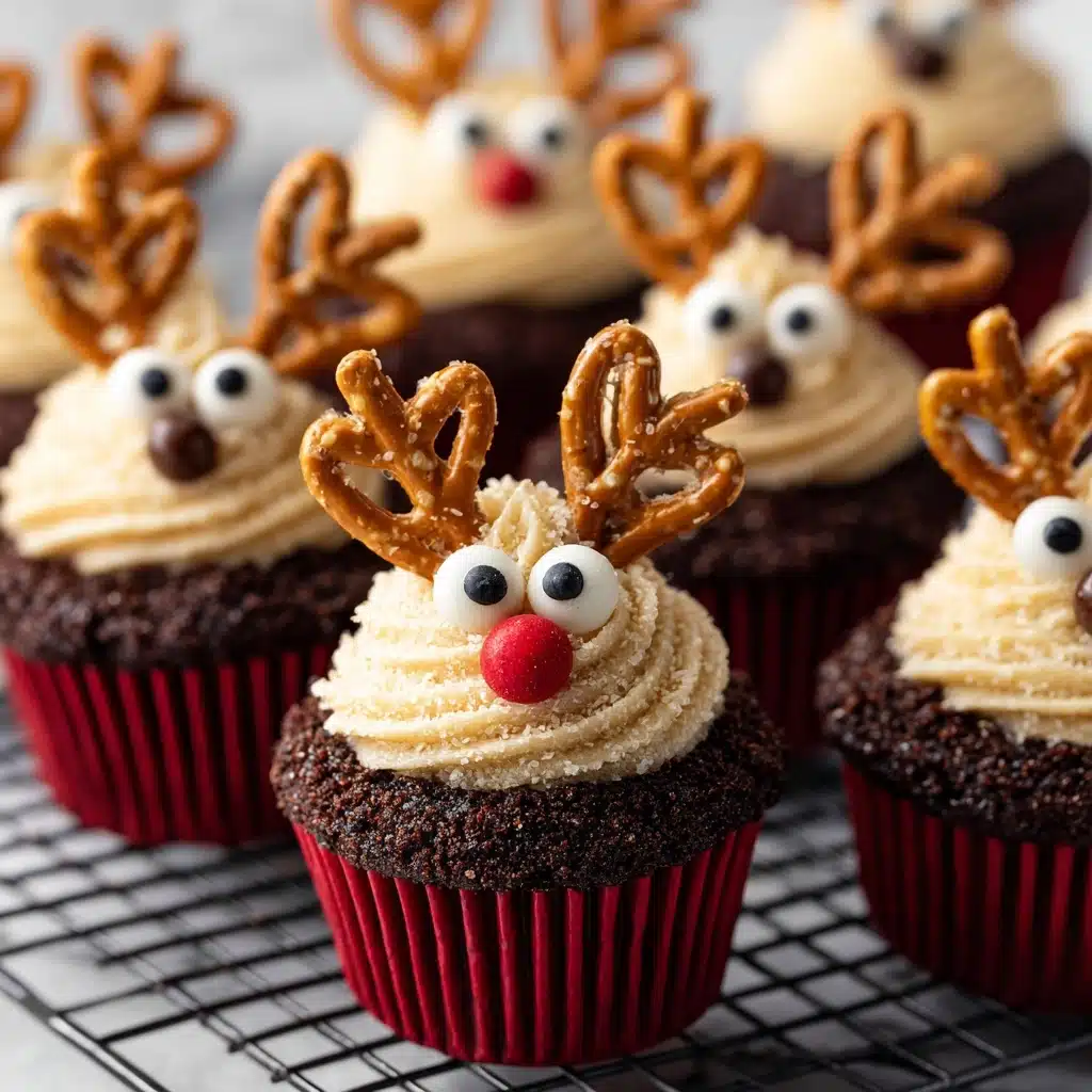 Easy Reindeer Cupcakes Recipe - Recipe Image