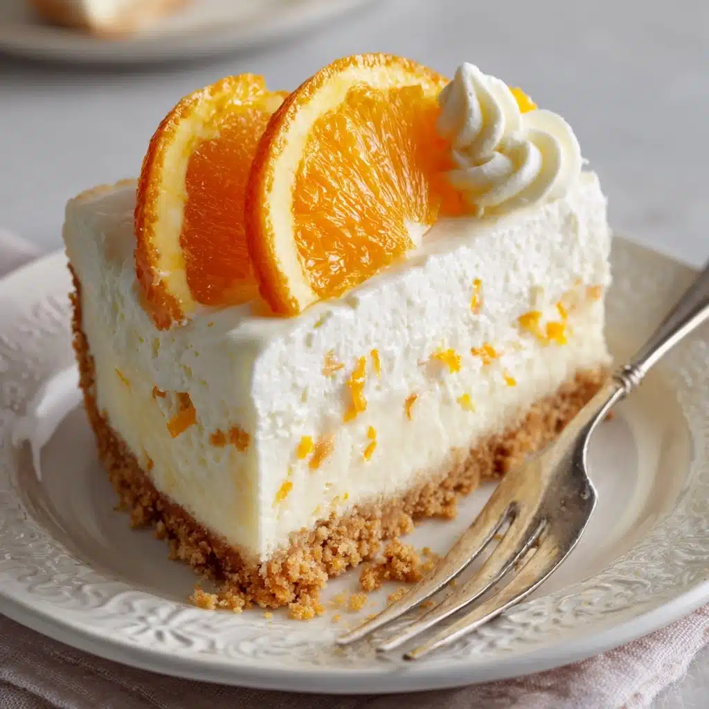 No-Bake Orange Creamsicle Cheesecake Recipe - Recipe Image