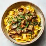 Beef Stroganoff with Egg Noodles Recipe