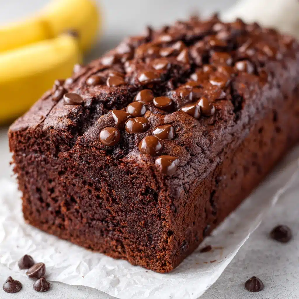 Healthy Chocolate Banana Bread Recipe - Recipe Image