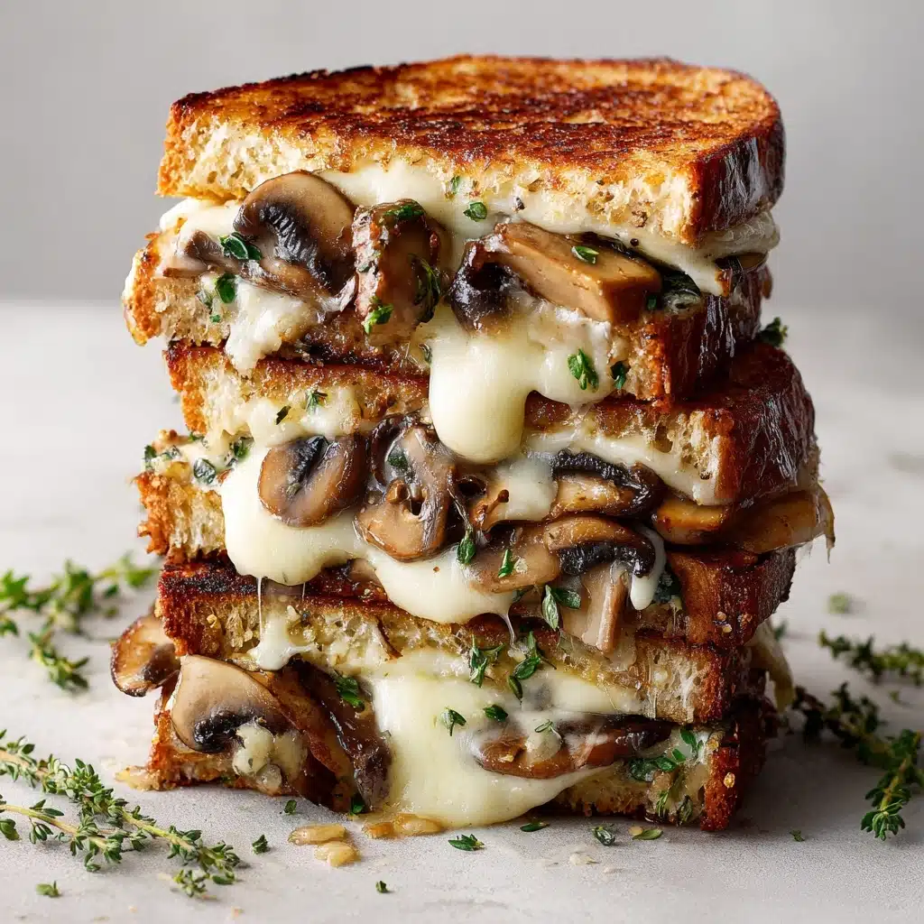 Mushroom Onion Gouda Grilled Cheese Recipe - Recipe Image