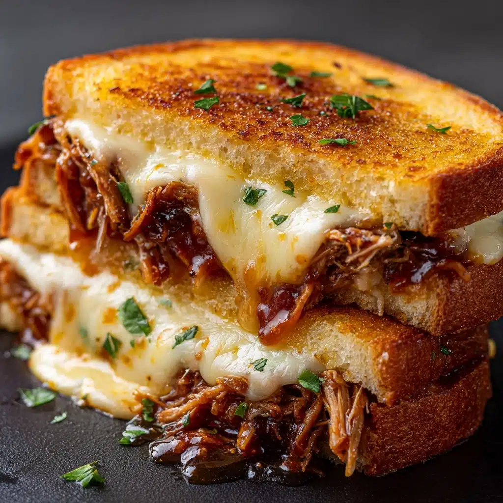 BBQ Chicken Grilled Cheese Recipe - Recipe Image