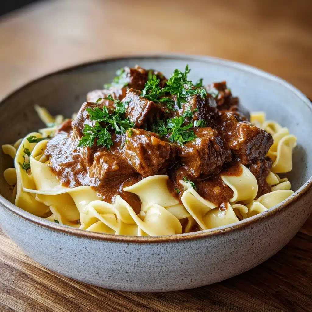 Easy Slow Cooker Beef Stroganoff Recipe - Recipe Image
