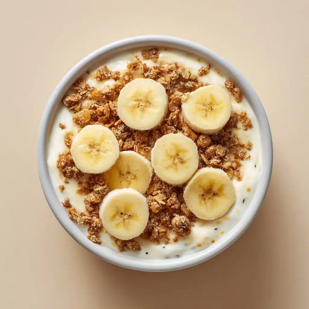 High Protein Banana Pudding Greek Yogurt Bowl Recipe - Recipe Image