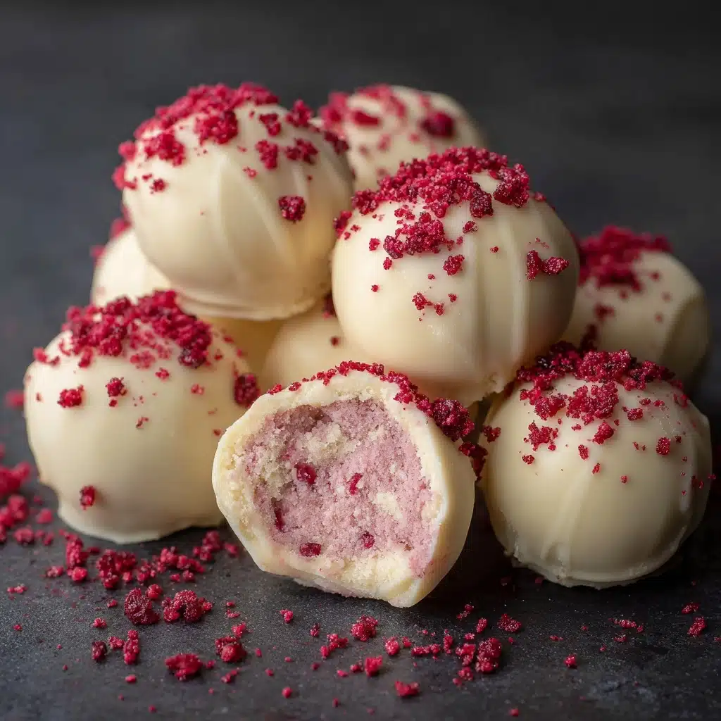 White Chocolate Strawberry Truffles Recipe - Recipe Image