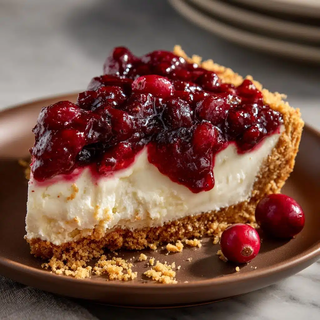 Cranberry Cheesecake Pie Recipe - Recipe Image