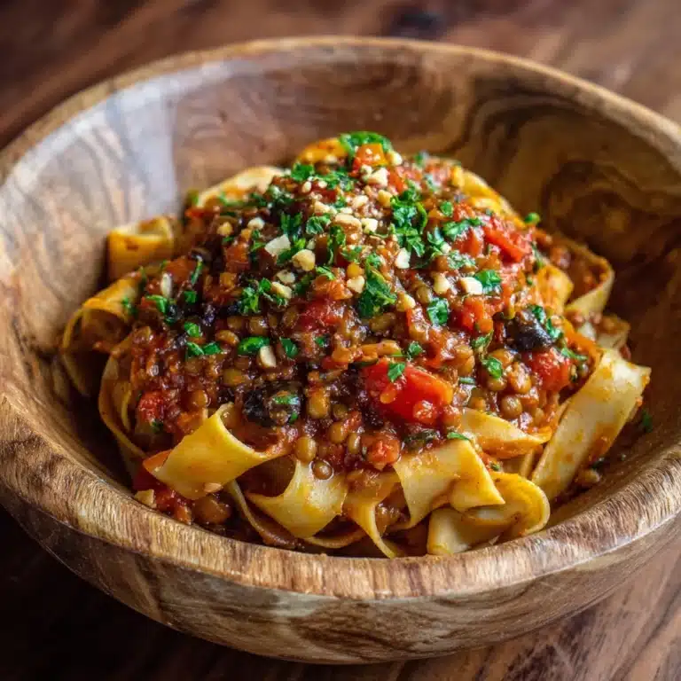 Lentil and Mushroom Bolognese Recipe