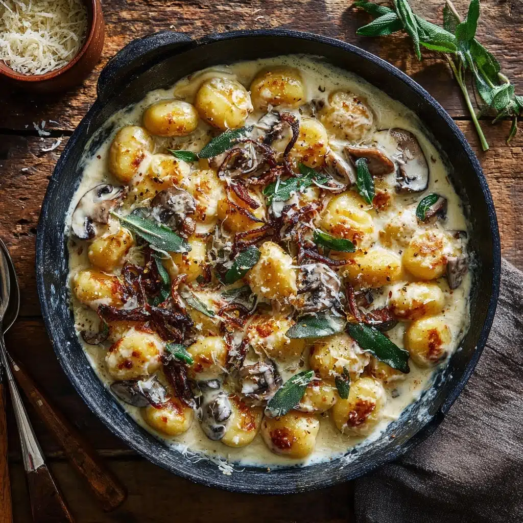 Gnocchi with Truffle Parmesan Sauce Recipe - Recipe Image