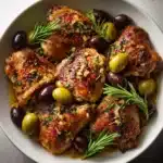 Pan-Roasted Chicken with Grapes & Olives Recipe
