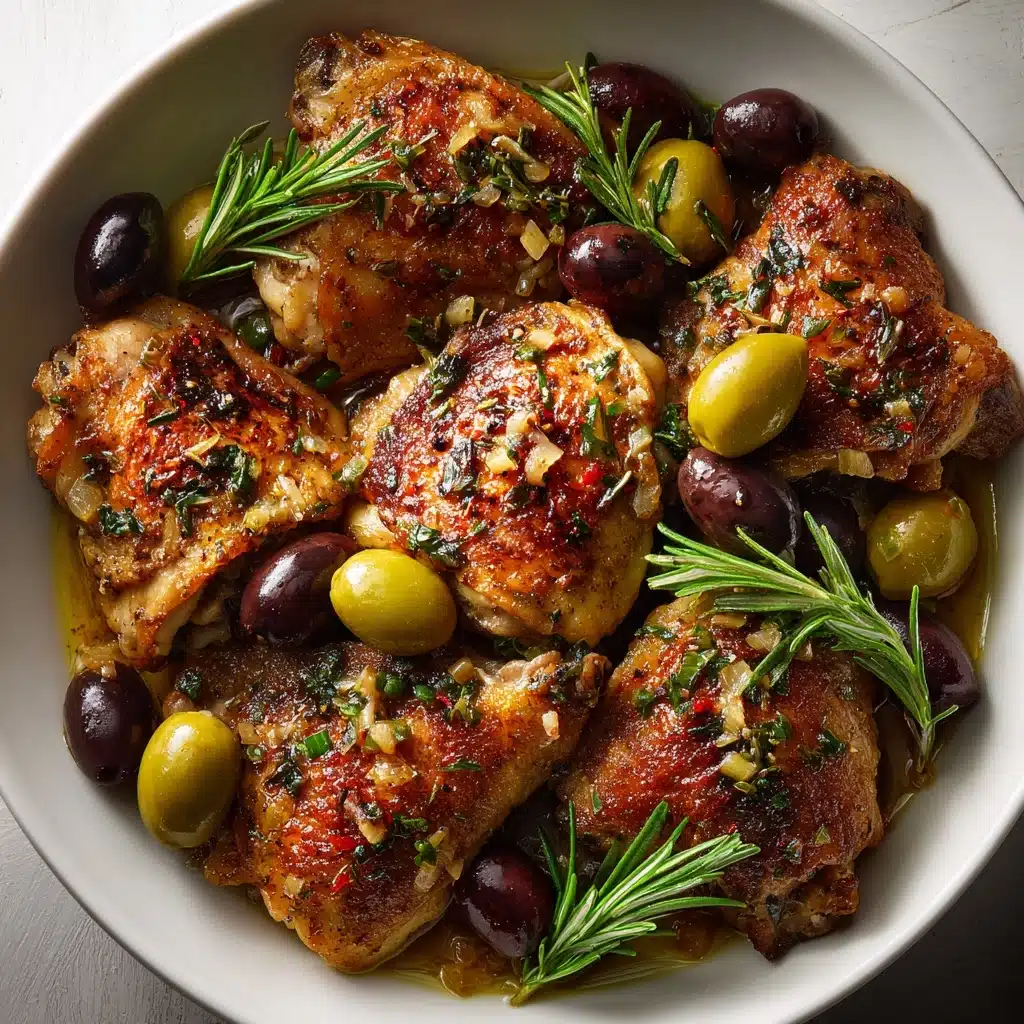 Pan-Roasted Chicken with Grapes & Olives Recipe