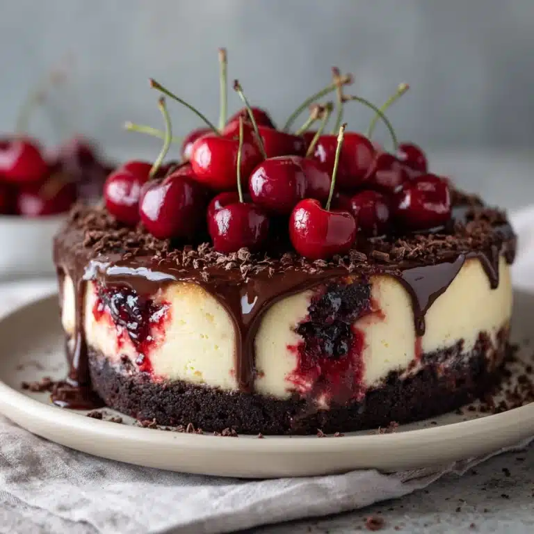 Chocolate Cherry Cheesecake Recipe