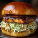 Buffalo Ranch Coleslaw Topped Chicken Sandwich Recipe