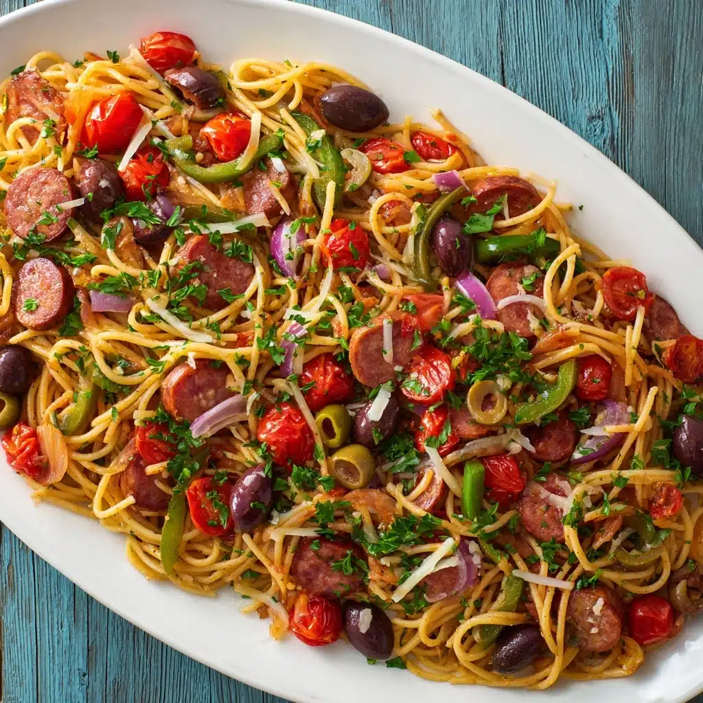 Summer Italian Spaghetti Salad Recipe
