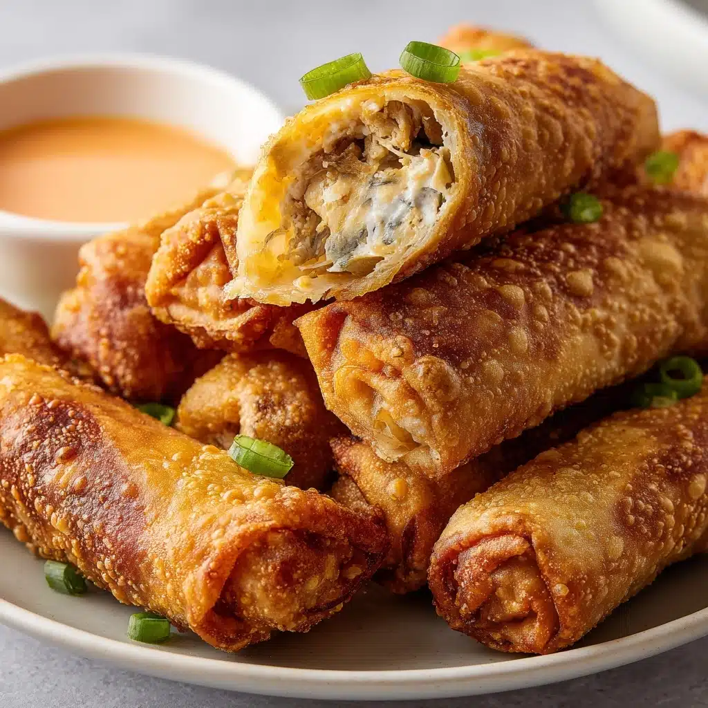 Air Fryer Crab Cake Egg Rolls with Fire Sauce Recipe - Recipe Image