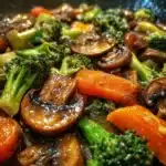 Broccoli, Carrot, and Mushroom Stir-Fry Recipe