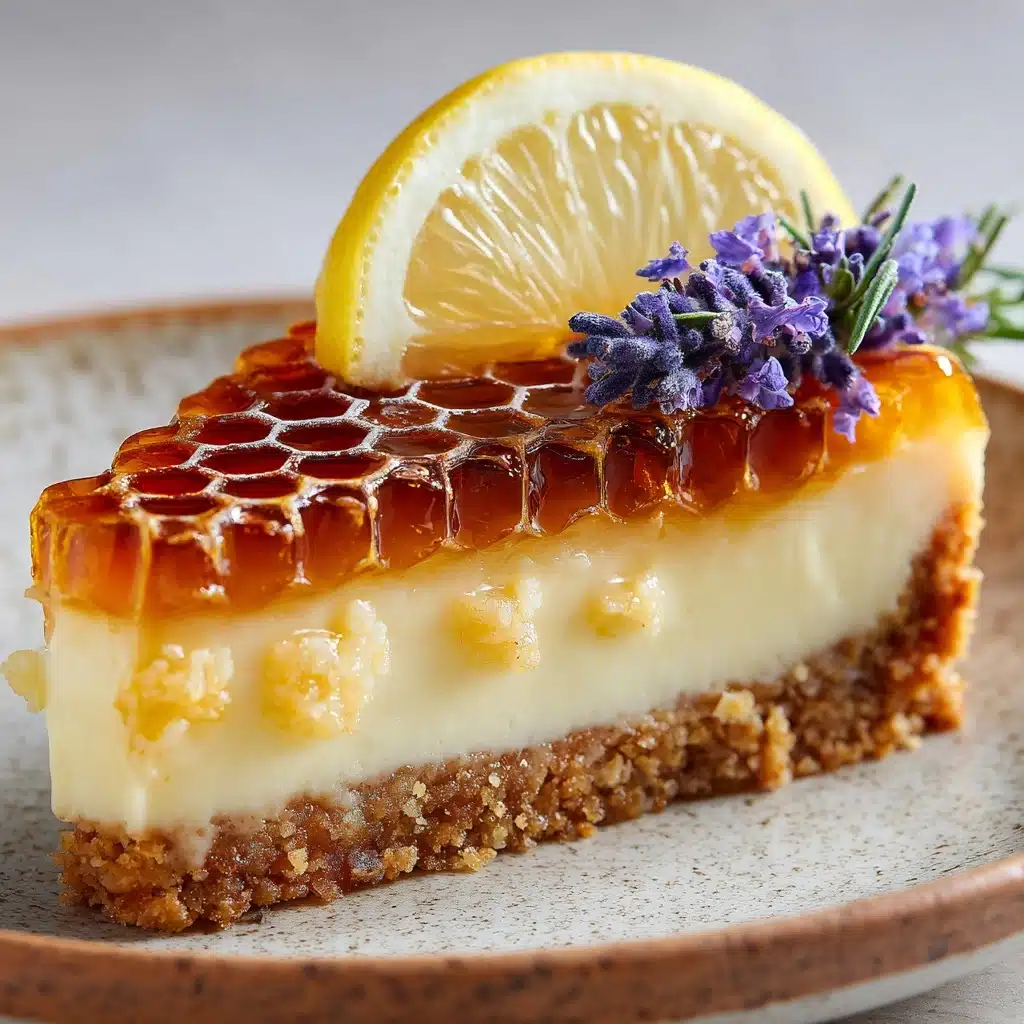Lemon Lavender Cheesecake with Honeycomb Recipe - Recipe Image