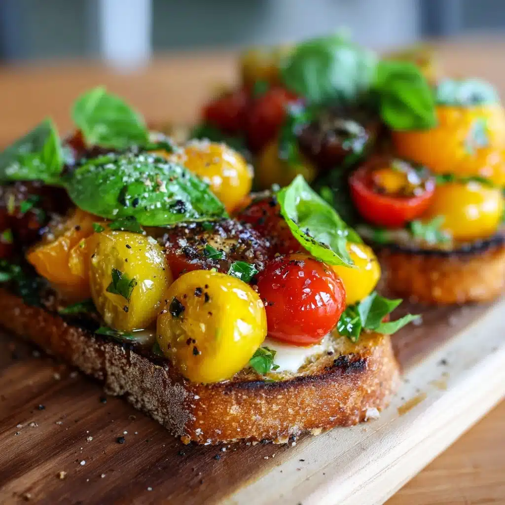 Fresh Cherry Tomato and Basil Bruschetta Recipe