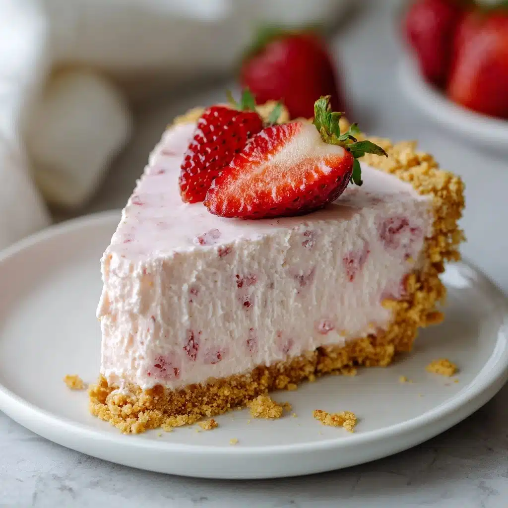 Frozen Strawberry Cream Pie Recipe - Recipe Image