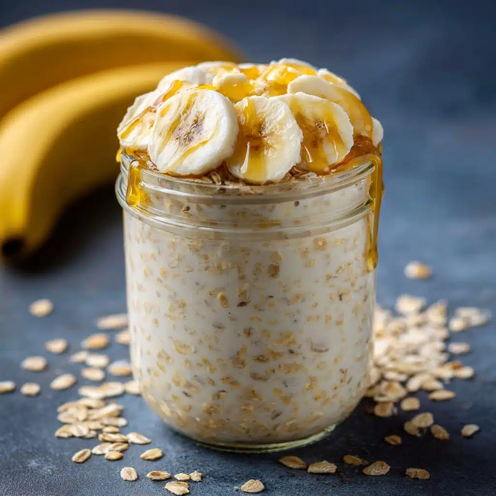 Peanut Butter & Banana Overnight Oats Recipe - Recipe Image