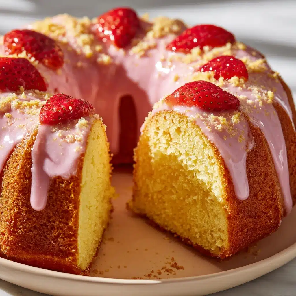 Strawberry Cheesecake Bundt Cake Recipe - Recipe Image