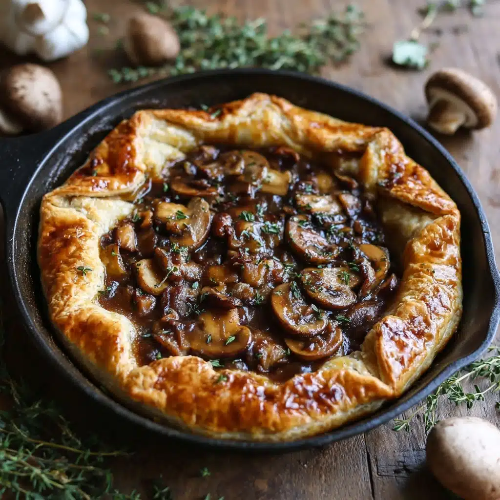 Creamy Mushroom Pot Pie with Flaky Crust Recipe - Recipe Image