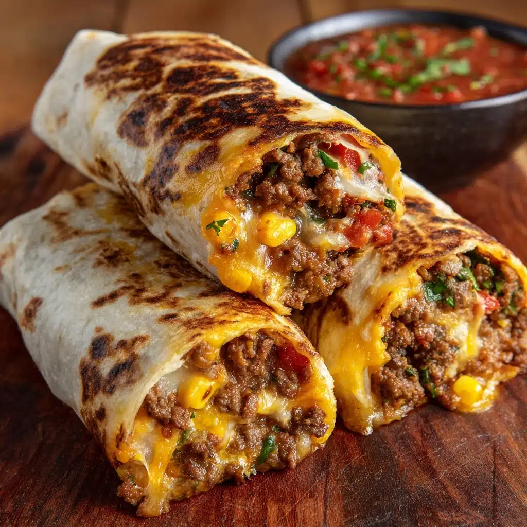 Nacho Cheese Beef Wraps Recipe - Recipe Image