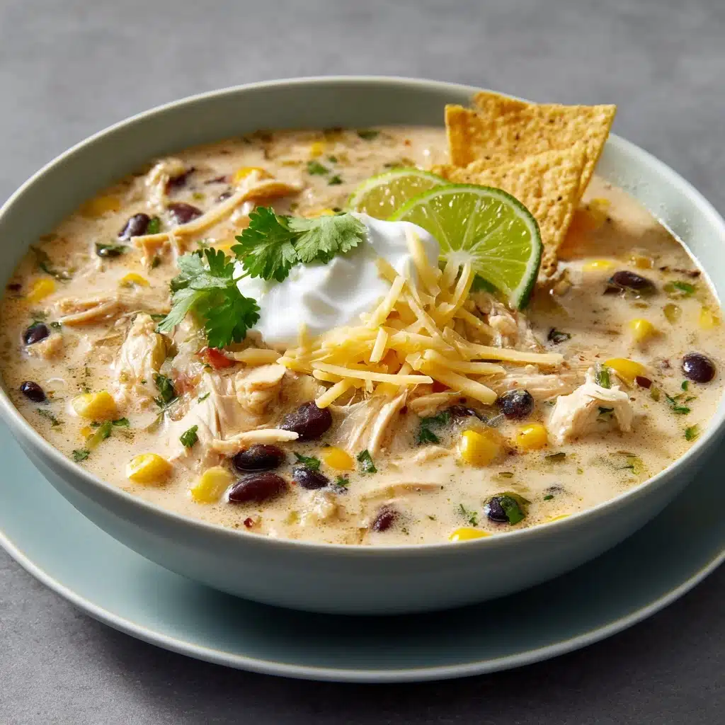 White Chicken Chili with Cream Cheese Recipe - Recipe Image
