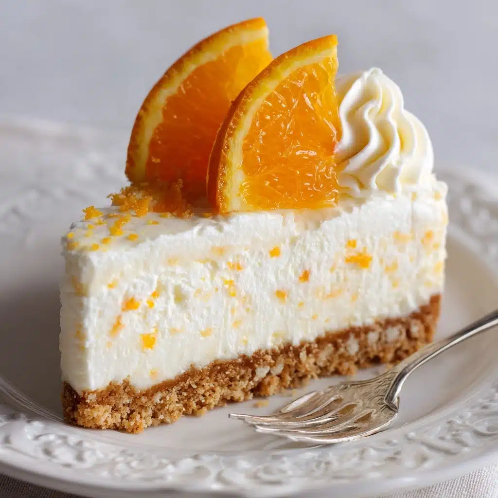 No-Bake Orange Creamsicle Cheesecake Recipe
