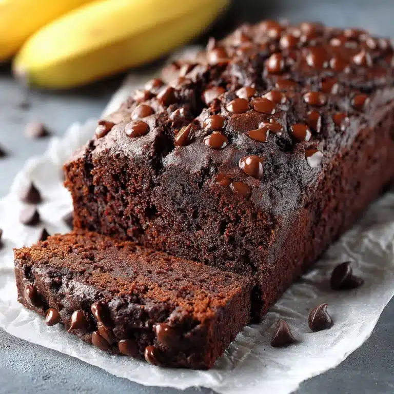 Healthy Chocolate Banana Bread Recipe