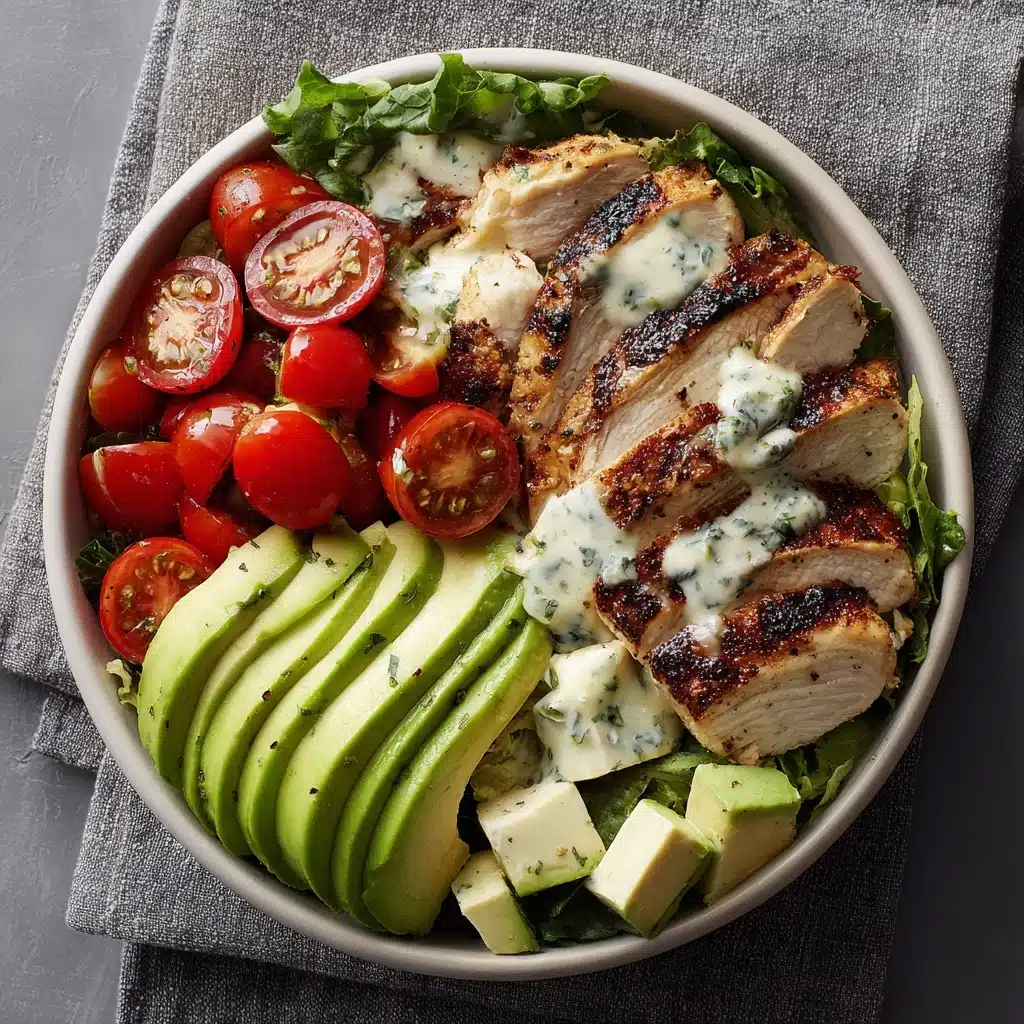 Grilled Chicken & Avocado Salad Bowl Recipe - Recipe Image