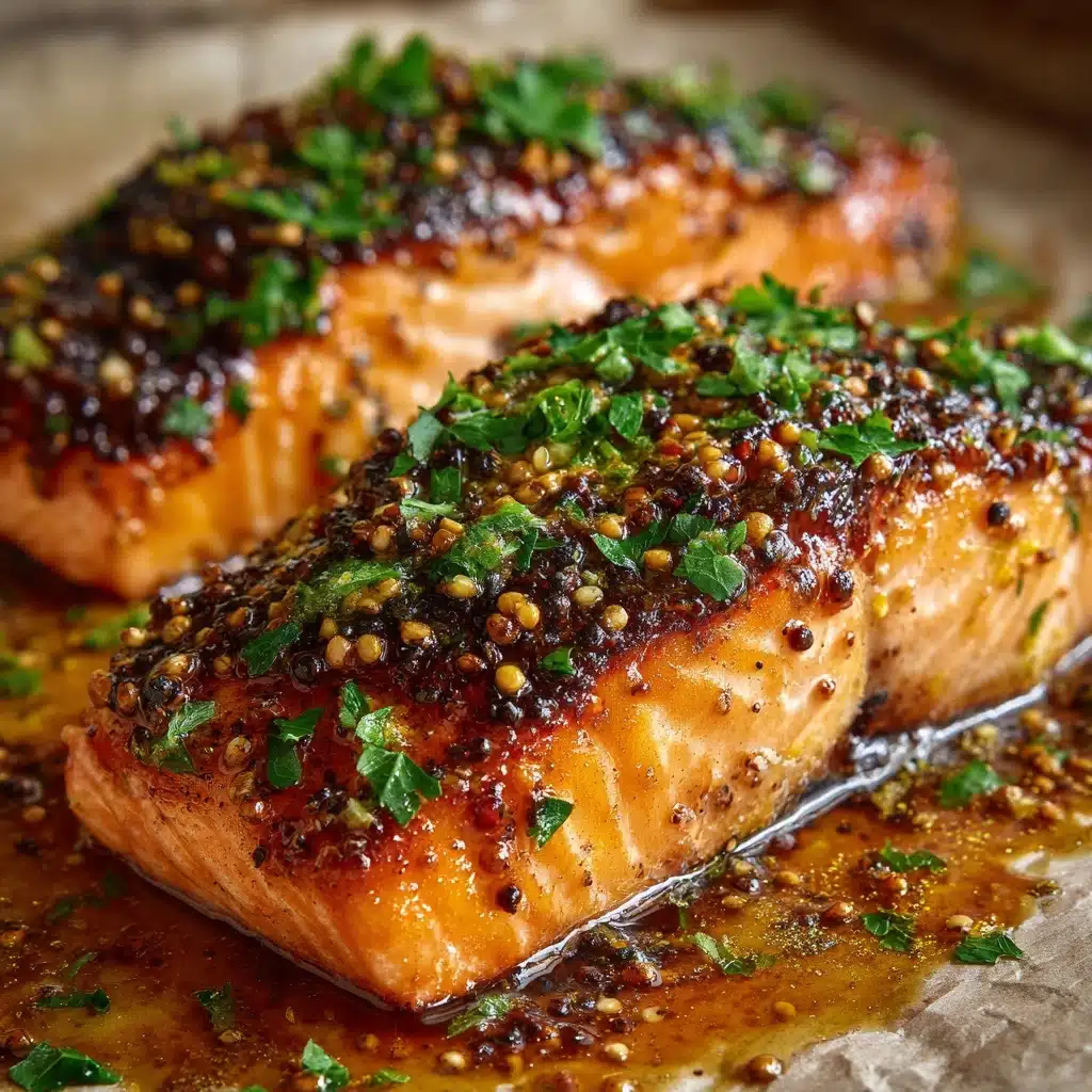 Honey Mustard Salmon In Foil Recipe - Recipe Image